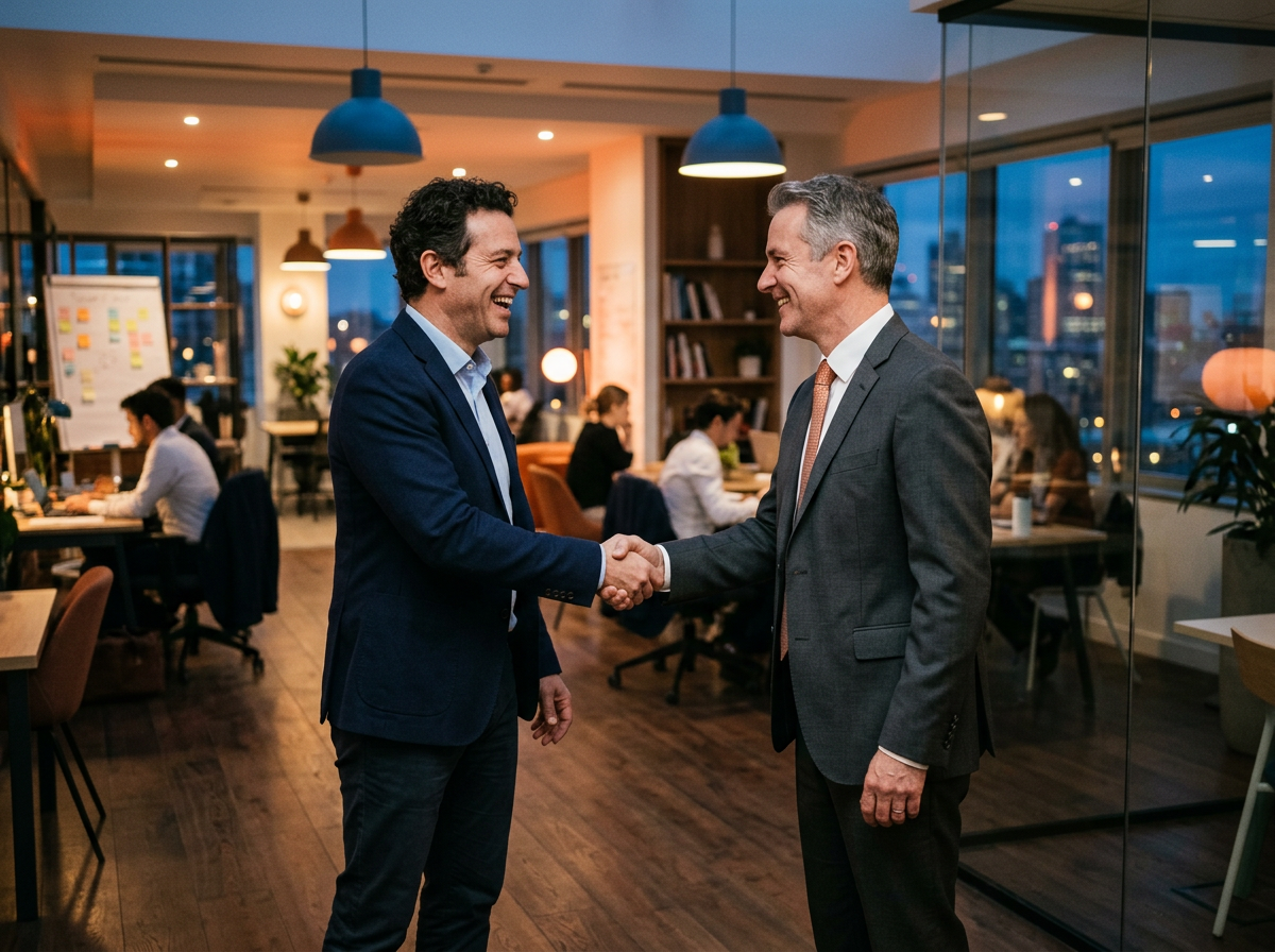 Partnership shaking hands